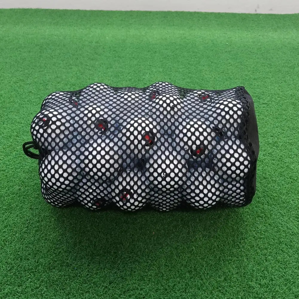 Useful Golf Carrier Bag Breathable Holes Black Golf Mesh Bag Nylon Net Mesh Golf Bag