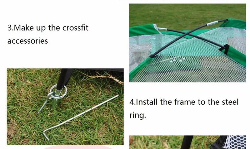 Equipo de entrenamiento de golf para interiores, red de práctica de golf de 2 m, carpa para golpear golf, jaula para jardín, pastizales, carpa de práctica, tapete de malla, columpio para exteriores