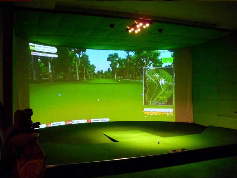 300*200CM Golf Ball Training Simulator Impact Display Projection Screen Indoor White Cloth Practice Projection Screens