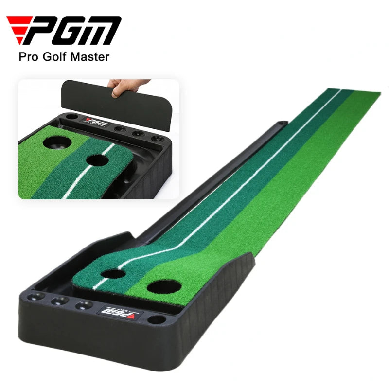 PGM Portable Golf Putting Mat – Indoor and Outdoor Practice Surface with True Roll and Non-Slip Base
