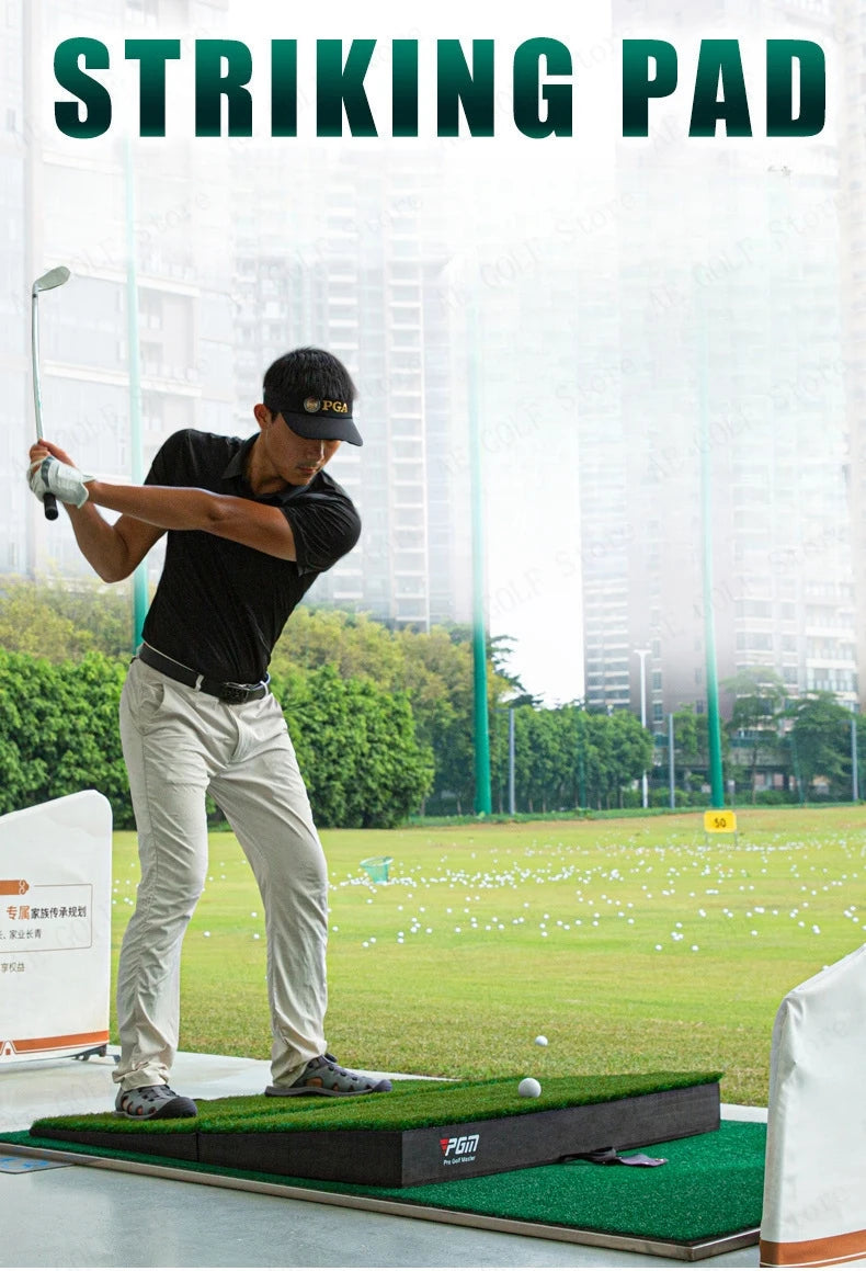 Almohadilla de impacto en pendiente de golf PGM, plegable, para practicar swing, almohadillas de pendiente alta y baja, suministros para principiantes de golf DJD041