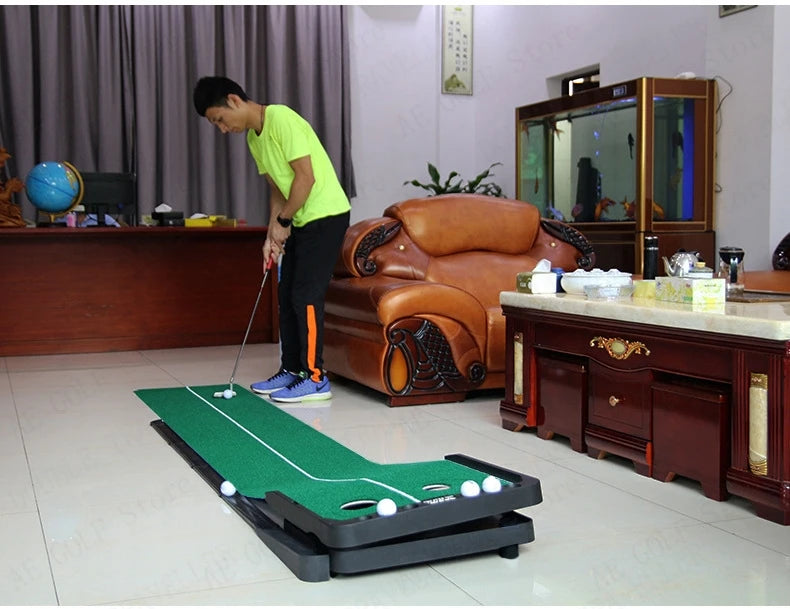 Alfombrilla de golf PGM para minigolf, green de golf, entrenador de putter de golf de calle, alfombra ajustable para práctica de putter en interiores TL010