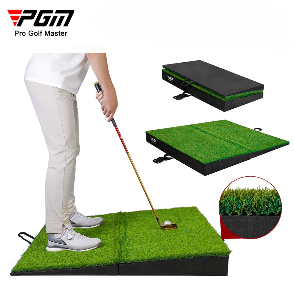 Almohadilla de impacto en pendiente de golf PGM, plegable, para practicar swing, almohadillas de pendiente alta y baja, suministros para principiantes de golf DJD041