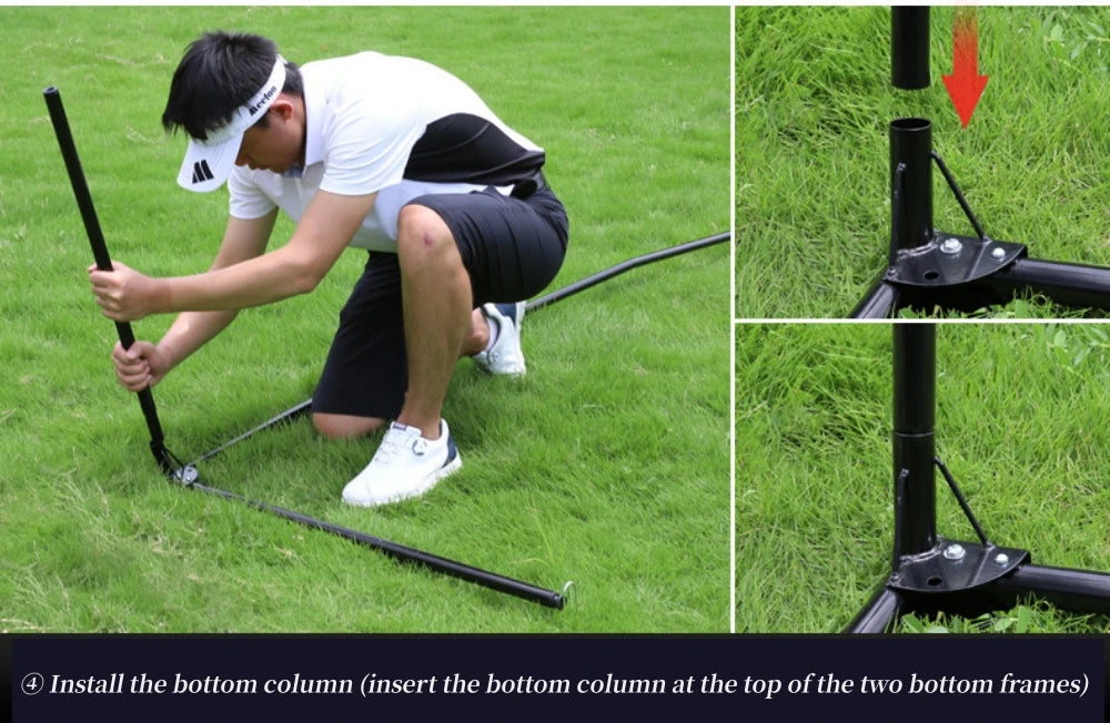 PGM Indoor/Outdoor Golf Practice Net – Large Foldable Hitting Net with Side Protection