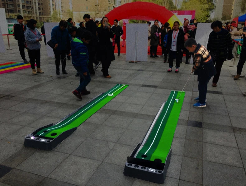 PGM Portable Golf Putting Mat – Indoor and Outdoor Practice Surface with True Roll and Non-Slip Base