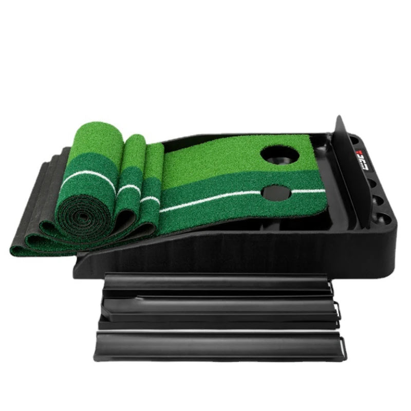 PGM Portable Golf Putting Mat – Indoor and Outdoor Practice Surface with True Roll and Non-Slip Base