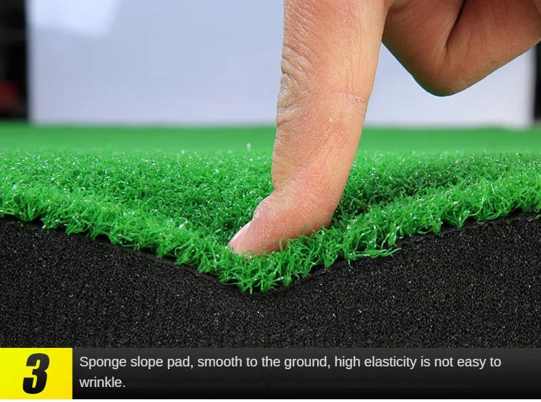 PGM GL012 Indoor Putting Green – 10ft Portable Golf Practice Mat with Slope & Multiple Holes