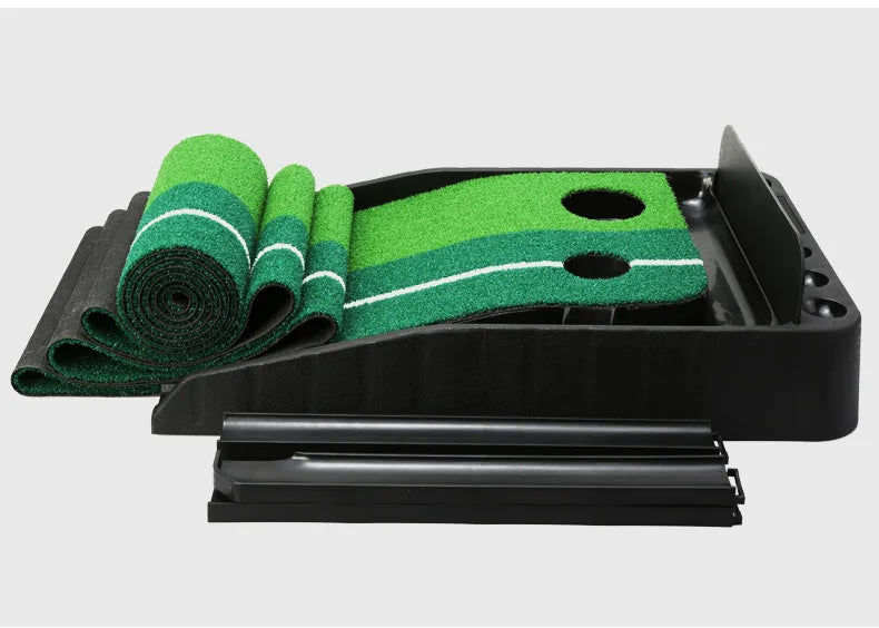 PGM Portable Golf Putting Mat – Indoor and Outdoor Practice Surface with True Roll and Non-Slip Base