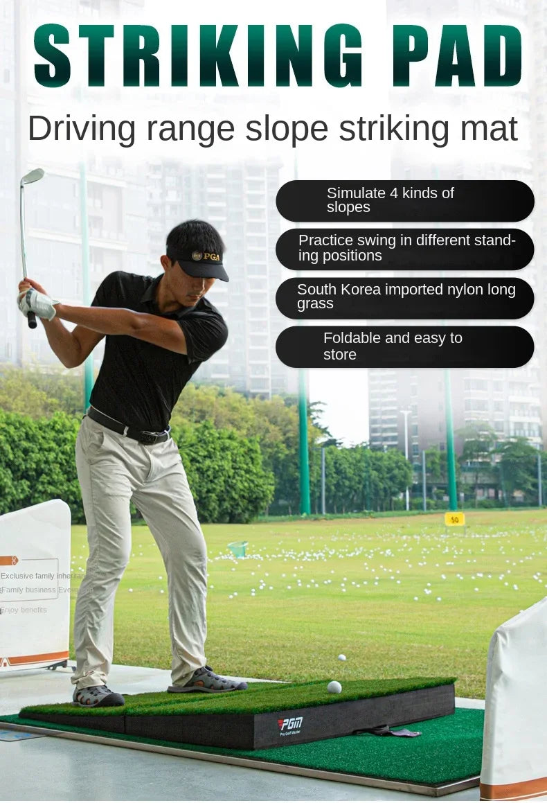 PGM Golf Slope Strike Pad – Foldable Dual-Lie Training Mat for Uphill & Downhill Practice