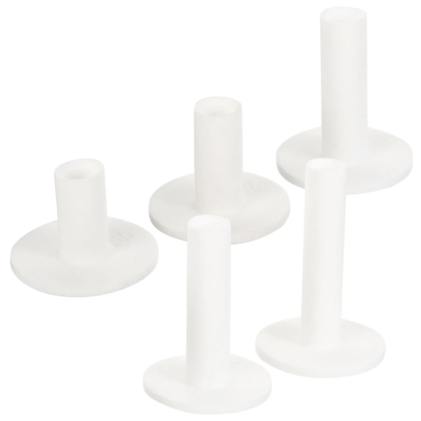 5-Pack Rubber Golf Tees for Practice Mats – Durable Driving Range Tee Set