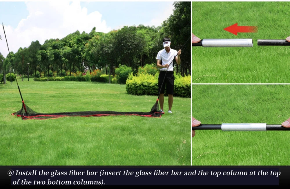 PGM Indoor/Outdoor Golf Practice Net – Large Foldable Hitting Net with Side Protection