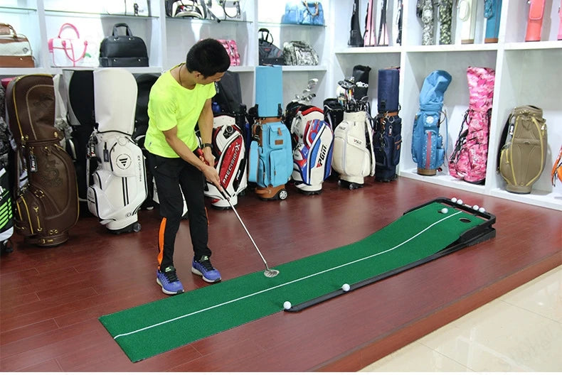 Alfombrilla de golf PGM para minigolf, green de golf, entrenador de putter de golf de calle, alfombra ajustable para práctica de putter en interiores TL010