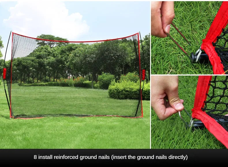 PGM - Juego de soporte para red de golf grande de 3 m, soporte para estante, multifunción, para interior y exterior, accesorios de práctica de corte y chipping LXW023