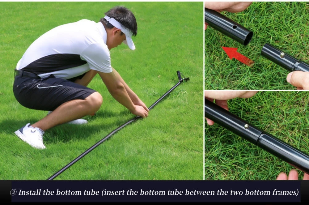 PGM Indoor/Outdoor Golf Practice Net – Large Foldable Hitting Net with Side Protection