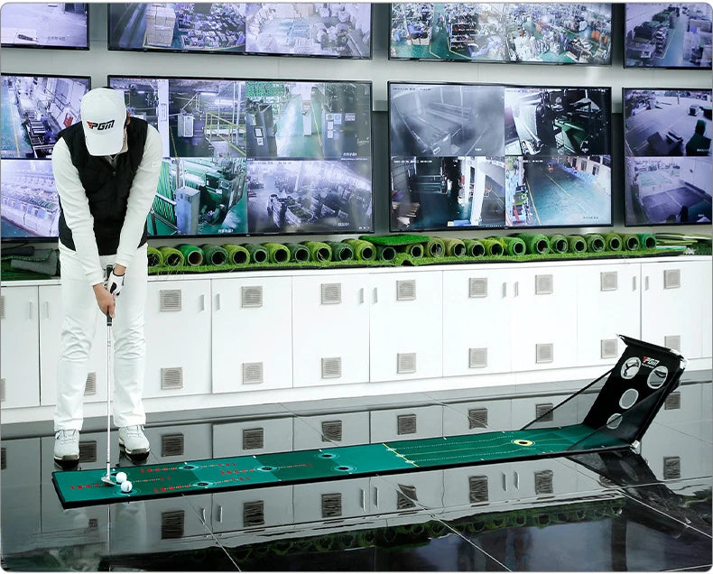 PGM - Putter de golf multifunción para interiores, minicolchoneta de práctica para entrenamiento en casa, manta de ejercicios, material de entrenamiento de golf TL033