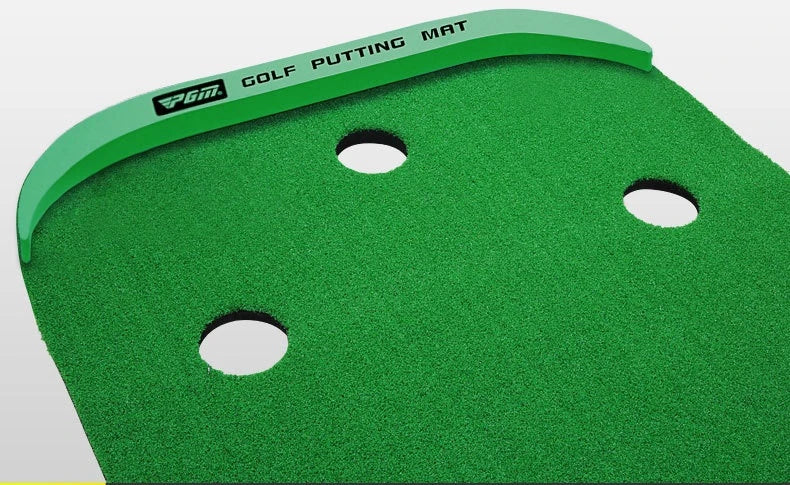 Green de golf para interiores PGM, entrenador de putter de golf portátil para el hogar, minicolchoneta de práctica, manta de ejercicios verdes, material de entrenamiento para jugar al golf