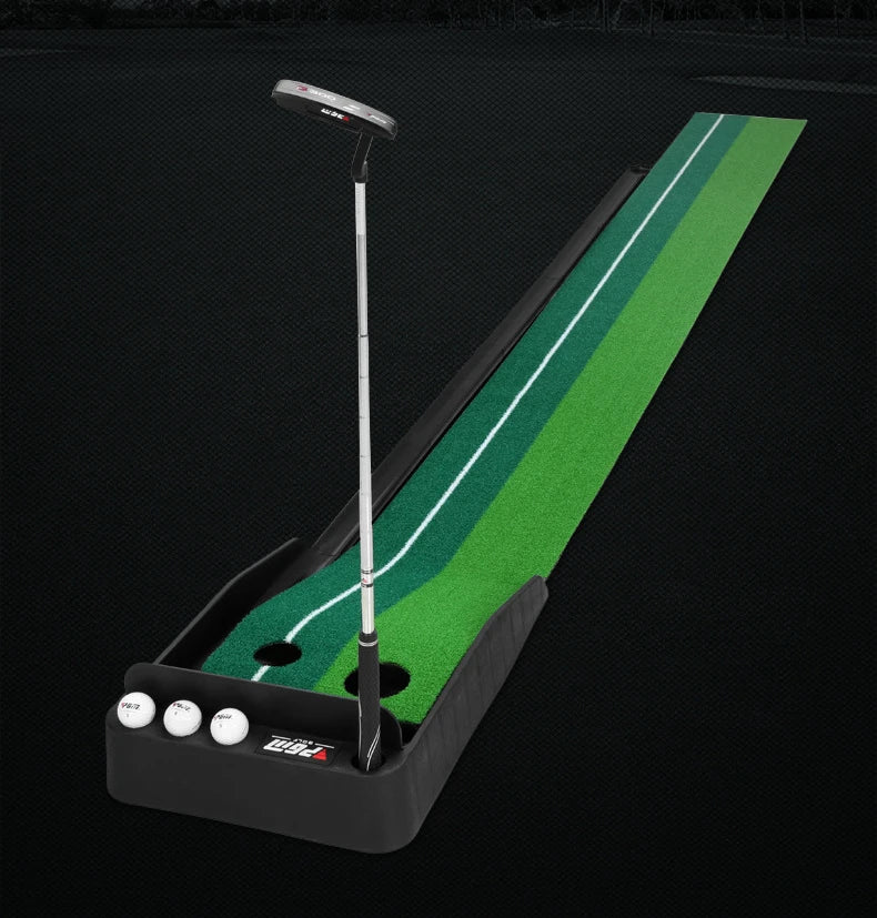 PGM Portable Golf Putting Mat – Indoor and Outdoor Practice Surface with True Roll and Non-Slip Base