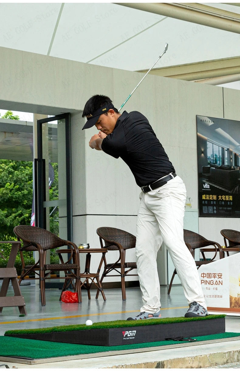 Almohadilla de impacto en pendiente de golf PGM, plegable, para practicar swing, almohadillas de pendiente alta y baja, suministros para principiantes de golf DJD041