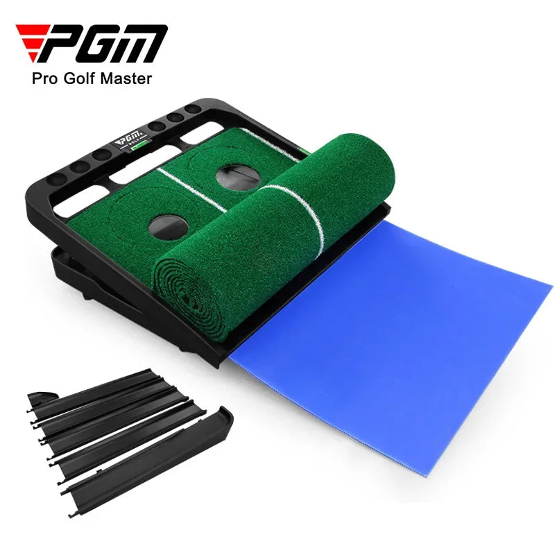 Alfombrilla de golf PGM para minigolf, green de golf, entrenador de putter de golf de calle, alfombra ajustable para práctica de putter en interiores TL010