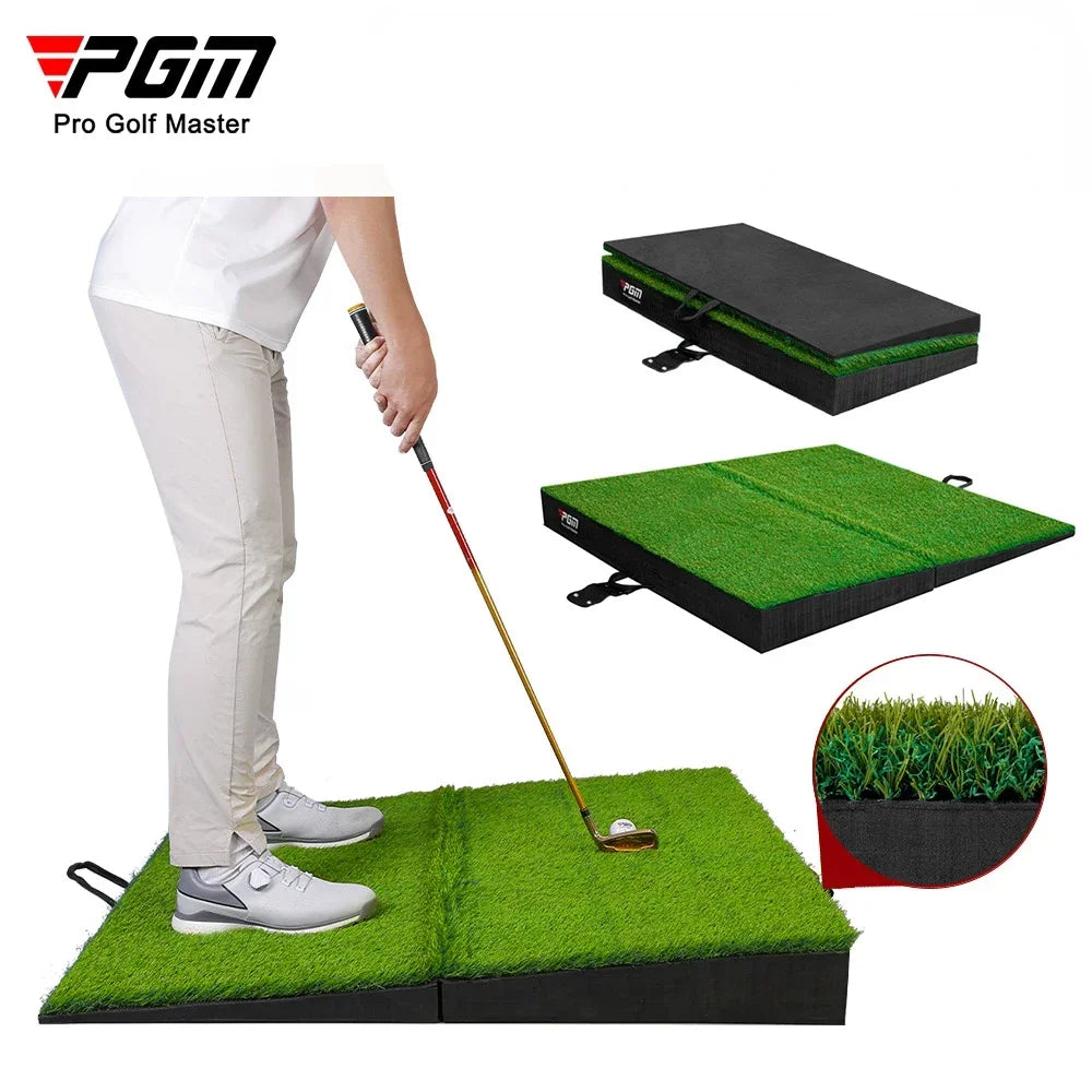 PGM Golf Slope Strike Pad – Foldable Dual-Lie Training Mat for Uphill & Downhill Practice