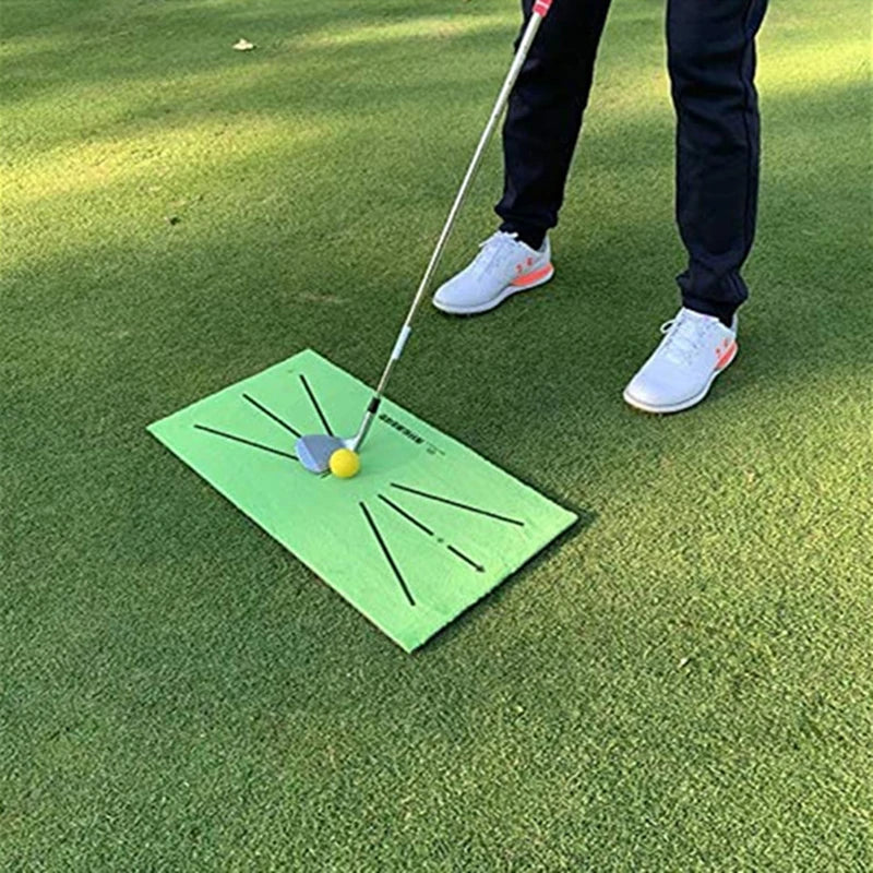 1 alfombrilla de golf plegable para golpear, ayuda para el entrenamiento de swing, alfombrilla de entrenamiento de práctica de golf portátil