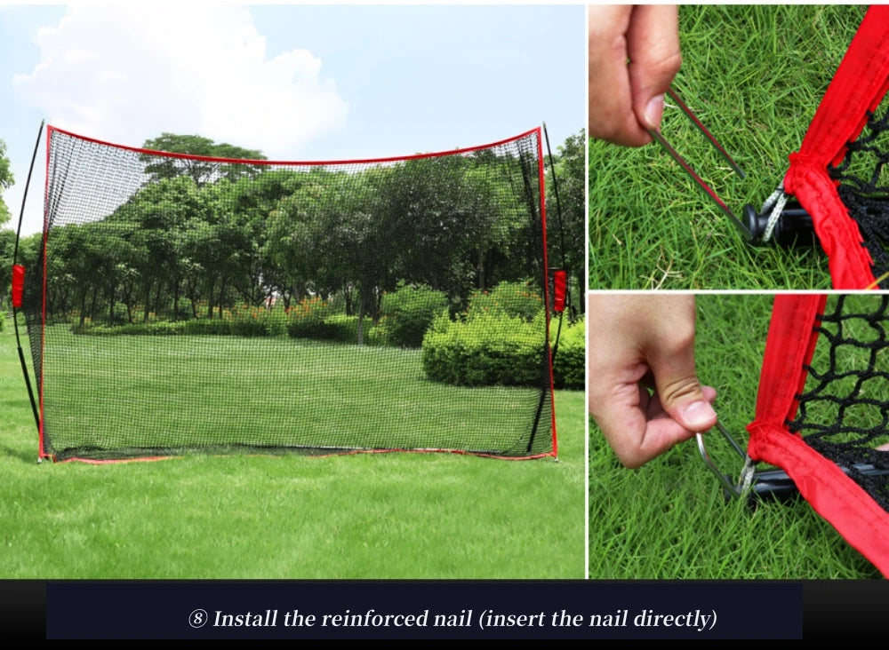 PGM Indoor/Outdoor Golf Practice Net – Large Foldable Hitting Net with Side Protection